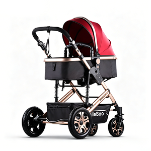 Cochecito Compacto Weilebao, Cochecito de Lujo, Moderno, para Recién Nacidos, 3 en 1, de Poliéster Gris, Ligero y Fácil de Transportar - Product Image 3