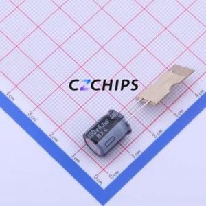 Condensateur électrolytique en aluminium à montage traversant 400BXC4R7MEFCT810X12.5, D10xL12.5mm 4.7uF 20% 400V 5mm - Product Image 1