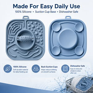 3 in 1 Silicone Dog Slow Feeder Bowl Lick <b>Mat</b> Interactive Pet Enrichment Toy With Suction - Product Image 4