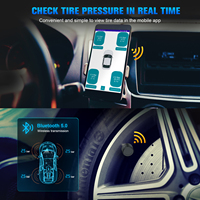 Bluetooth 5.0 TPMS Android iOS Pemantau Tekanan Ban Bluetooth5.0 BLE Tpms Untuk Mobil Untuk Sepeda Motor