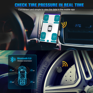 Car Bluetooth 5.0 <b>TPMS</b> Android iOS Tyre Pressure Monitoring Bluetooth5.0 BLE <b>Tpms</b> For Car For Motorcycle - Product Image 3