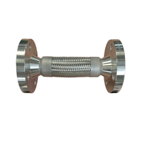 Tuyau métallique tressé en acier inoxydable haute pression, raccord métallique flexible robuste.