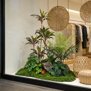 Solution de conception paysagère de plantes artificielles en gros de l'usine DKB, décoration de sol pour les fêtes - Product Image 1