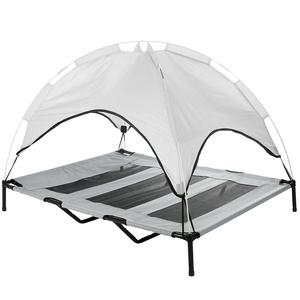 Cama de trampolín portátil para mascotas, hamaca con marco para gatos y cachorros, cubierta con dosel - Product Image 1