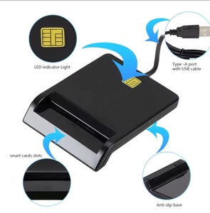 Lector <span class=keywords><strong>de</strong></span> tarjetas inteligentes USB 2.0 para DNI, cajero automático, CAC, EMV, IC, identificación, tarjetas bancarias y <span class=keywords><strong>de</strong></span> crédito, tarjetas SIM, compatible con Windows, Linux y Mac. - Product Image 4