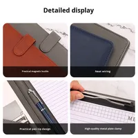Portafolio Personalizado con Clip, Almacenamiento Potente, para Negociaciones, Exposiciones, Regalo, A4, PU, Portafolio de Negocios