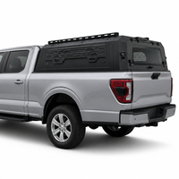Ford F350 RAM 3500 Chevy Silverado 3500HD Work Truck Canopy Aluminium Sans Perçage 8FT Benne Robuste Hardtop Étanche pour Flotte