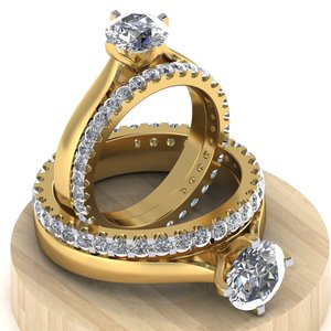 Anillo de compromiso de moissanita con forma de cojín antiguo 2025 para mujer, Joyería de diamantes de 10K 14K 18k en oro rosa Amarillo Blanco - Product Image 3