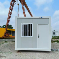 Maison préfabriquée pliable à montage rapide, maisonnette modulaire en panneaux sandwich, moderne et écologique, idéale pour bureau, toilettes, école - Vente flash