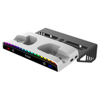 Base de charge murale multifonctionnelle pour manette PS5 d'origine avec indicateur de charge, kit de montage mural pour PS5