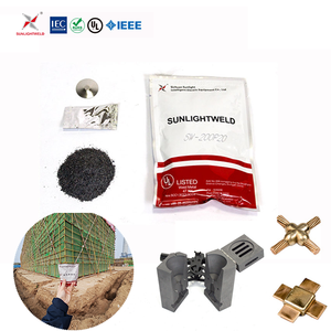 Fabricant de matériaux de mise à la terre de premier plan, poudre de soudage exothermique, prix usine, certifié UL467 IEEE837, Sunlightweld, cuivre de haute pureté - Product Image 1