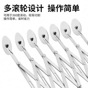 Multi-functional Custom Logo Pizza Cutter with Retractable Multi-<b>wheel</b> Doughnut Roller Stainless Steel Microwave Safe Oven Safe - Product Image 4