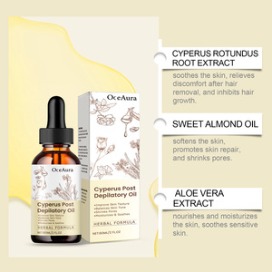 OceAura 60ml <span class=keywords><strong>Huile</strong></span> <span class=keywords><strong>Post</strong></span>-Épilation Apaisante et Nourrissante pour Bras, Jambes et Aisselles, Hydratante et Inhibitrice de la Croissance des Poils à base de Cyperus - Product Image 6