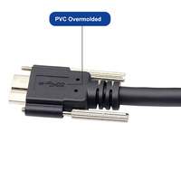 Cable de visión artificial USB3.0 de alta calidad tipo A a macho Micro-B con accesorio de tornillo de mariposa 4P para equipo visual