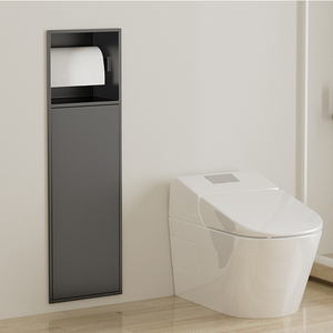 Distributeur <span class=keywords><strong>de</strong></span> mouchoirs multifonctionnel en acier inoxydable, poubelle, porte-brosse <span class=keywords><strong>de</strong></span> toilette, <span class=keywords><strong>niche</strong></span> encastrée dissimulée pour <span class=keywords><strong>salle</strong></span> <span class=keywords><strong>de</strong></span> <span class=keywords><strong>bain</strong></span>, hôtel - Product Image 2