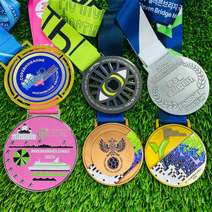 免费设计 免费样稿 定制运动奖牌 跑步完赛奖牌 5K 10K 15K 25K 马拉松奖牌 游泳空手道金牌 - Product Image 1