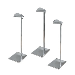 High Quality Silver Stainless Steel Adjustable Handbag <strong>Display</strong> Stand Rack