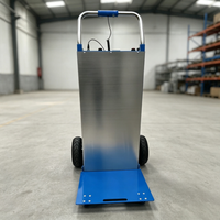 Chariot à main électrique robuste de 400 kg pour monter les escaliers, transmission par courroie, batterie au lithium 48V, chariot électrique pliable pour déplacer les charges
