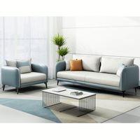 Stuhl Couch Set Custom Office Sofa & Club Cube Leder Schnitts ofa Moderne Büromöbel PU-Leder Kunstleder