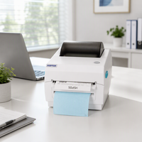 Printer Label Desktop - HSPOS HS-K39 110mm 203DPI 4G WiFi Cloud MQTT Peeler untuk Pengiriman Barcode Gudang Ritel
