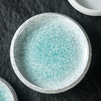 Assiettes de service en porcelaine écologique pour restaurant à thème oriental, vaisselle de fête en grès pour salades, pâtes et desserts, buffet