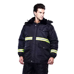 Waterproof protective Cold storage winter / Reflective work uniform /Detachable windbreak jacket