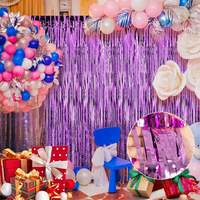 Rideau de porte en soie effet pluie 2x3m, Bannière à franges colorées, Décoration de fête, Décor suspendu, Taille et couleur personnalisables