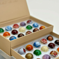 Boîte cadeau de barre de chocolat à la truffe de luxe haut de gamme personnalisée papier carton rigide gris fermeture magnétique doublure éponge pour emballage alimentaire