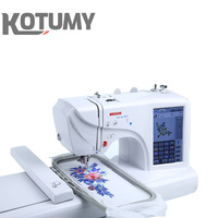 Machine à coudre domestique multifonction couture broderie mécanique petit ordinateur Machine à broder 7 "écran tactile LCD