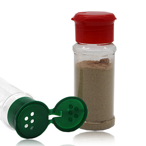 Round 100ml 150ml Salt Pepper Spice empty pet plastic seasoning bottles