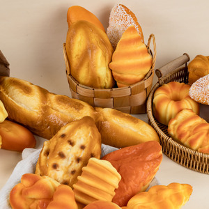PU Slow-Rebound Simulated Food <b>Large</b> Bread Model Pineapple Bun Caterpillar Squishy Toy Same Style Xiaohongshu Model - Product Image 2
