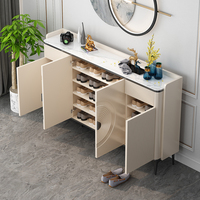 Meuble à chaussures moderne de luxe en bois, console de rangement pour salon, étagère à chaussures pour entrée