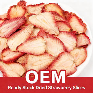 Fraises séchées en tranches sucrées en gros, paquet en vrac, riches en vitamine C, ingrédient pour thé glacé ou infusé <span class=keywords><strong>à</strong></span> froid, <span class=keywords><strong>fruits</strong></span> rouges séchés - Product Image 2