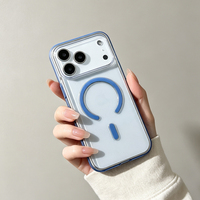 JOYPORODO B300 pour iPhone 16 17 Pro Max Coques de téléphone magnétiques transparentes pour iPhone Coque de protection antichoc pour téléphone portable