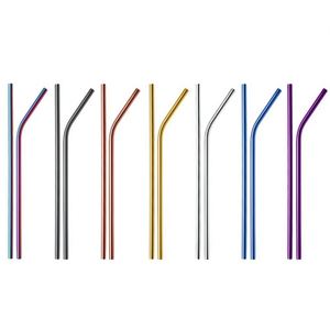 Pailles en acier inoxydable 304 personnalisées avec logo, prix d'usine, vente en gros - Product Image 1