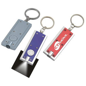 Mini Portable <strong>Keyring</strong> Light Colorful Mini Portable Rectangle LED Light <strong>Torch</strong> <strong>With</strong> Keychain Flashlight Support Logo Customized - Product Image 1
