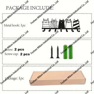 Gantungan Kunci Dinding Bentuk Kucing Lucu, Gantungan Dinding Kreatif, Gantungan Hewan Bentuk Kucing, Gantungan Kunci Kucing - Product Image 2