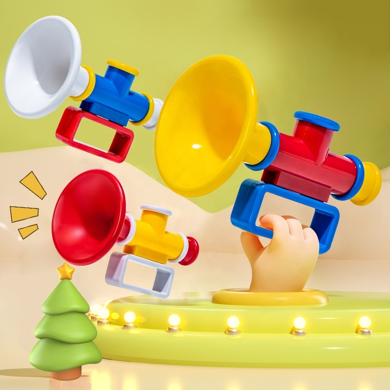 Trompette Jouet Pour Enfant - Instrument Débutant En ABS | 37cm, 4 Tons, Éducatif Et Sécurisé