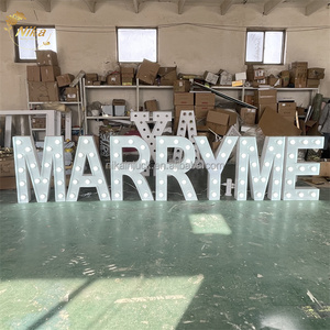 NIKA Decorazioni per Matrimoni, Accessori per Proposte, Luci 'Sposami', Lettere Luminose Giganti da 3 e 4 Piedi, Numeri LED Grandi - Product Image 3
