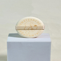 Bon matériau Bouffée de maquillage circulaire super mince et respectueuse de la peau Bon ruban élastique Utilisation humide et sèche Coussin d'air rond Bouffée de poudre