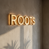 Enseigne lumineuse 3D à lettres en relief pour restaurant, café, intérieur, éclairage chaud, montage mural, logo personnalisé, enseigne LED