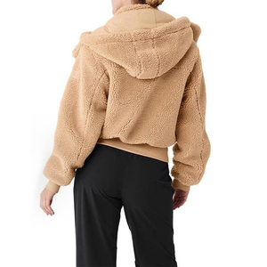 <span class=keywords><strong>Cappotto</strong></span> in pile Teddy da donna, caldo e morbido, con texture soffice, vestibilità oversize e taglio corto, ideale per l'uso quotidiano - Collezione Hot Sale - Product Image 5