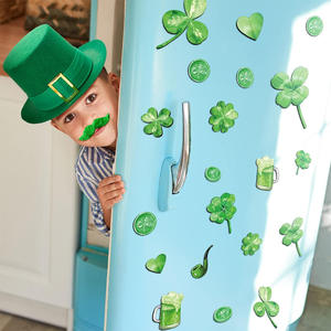 St. Patrick's Day Shamrock Refrigerator Magnet Decoration Cross-Border Irish Holiday <b>Locker</b> Dishwasher Car Sticker Polyresin - Product Image 2