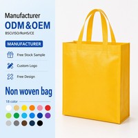 Sac de courses réutilisable en non-tissé laminé imperméable avec logo personnalisé, écologique, pour supermarché, vente en gros