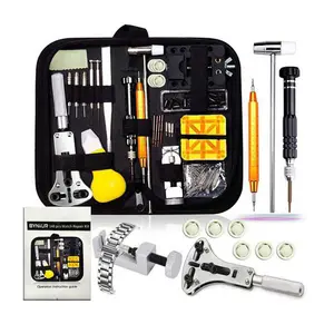 Nhà Máy Giá Công Cụ 148Pcs Đồng Hồ Sửa Chữa Kit Chuyên Nghiệp Người Mới Bắt Đầu Chất Lượng Cao Cơ Bản Đồng Hồ Công Cụ Sửa Chữa Trở Lại Mở Thanh Đồng Hồ