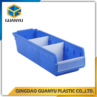 Bacs de rangement en plastique robustes multicolores, durables et recyclables pour l'organisation des entrepôts et le stockage d'outils de quincaillerie