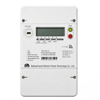 Meter Energi Prabayar Cerdas Tiga Fasa Kelas Akurasi 1.0, Arus Maksimum 100A, Layar LCD, Kredit Prabayar, Mode Ganda 8