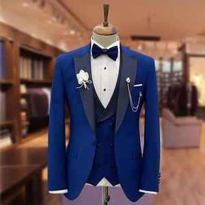 (Giacca + pantaloni + <span class=keywords><strong>cravatta</strong></span> + gilet) nuovo stile Groomsmen scialle bavero <span class=keywords><strong>smoking</strong></span> da sposo rosso/bianco/nero abiti da uomo matrimonio Best Man Blazer - Product Image 5