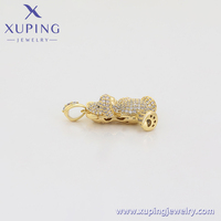 X000657329 Bijoux Xuping Pendentif Ours Tendance et Charmant en Or 14K, Style Vintage Simple et Élégant pour Usage Quotidien