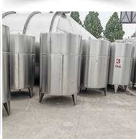 Nouveau conteneur en métal de stockage de liquide de réservoir fourre-tout d'IBC d'acier inoxydable 1000L avec le trou d'homme et la valve pour des industries de restaurant